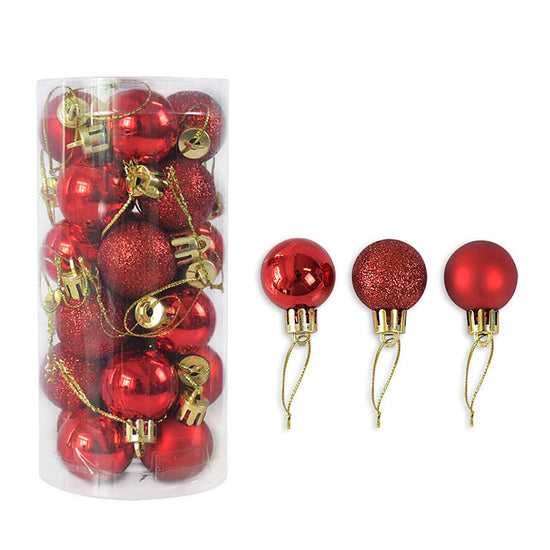 Shiny & Matte Christmas Ball Ornaments – Colored Holiday Tree Decorations